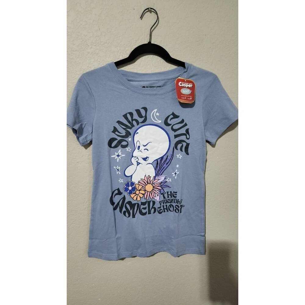 Casper The Friendly Ghost Shirt Medium Blue New